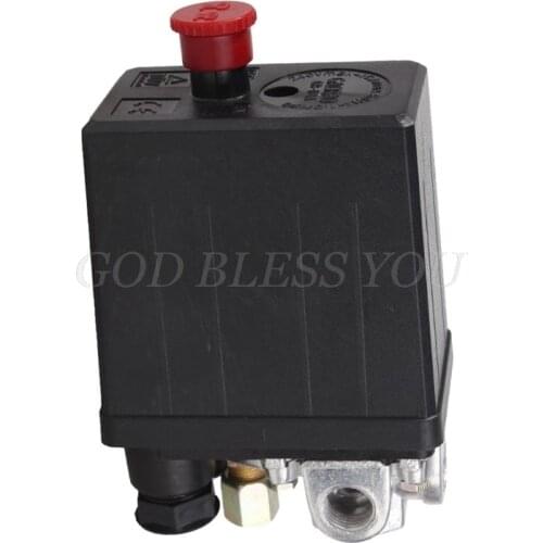 Heavy Duty Air Compressor Pressure Switch Control Valve 90 PSI -120 PSI Black Drop Shipping