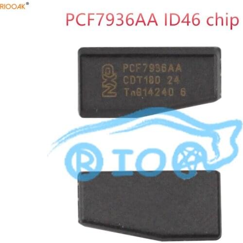 RIOOAK 50pcs/lot Original pcf7936aa ID46 Transponder Chip PCF7936 Unlock ID 46 PCF 7936 (update of PCF7936AS) carbon auto chip