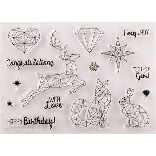 Silicone Clear Stamps CUTTING DIES For Scrapbooking STENSICLS DEER DIY PAPER Album Cards MAKING Transparent RUBBER Stamp MOLDS