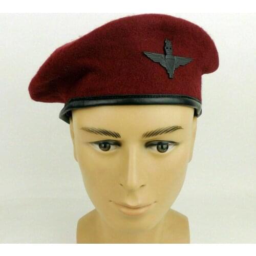 Tomwang2012. UK British Army Parachute Regiment Red Wool Classic Royal Beret Hat Cap