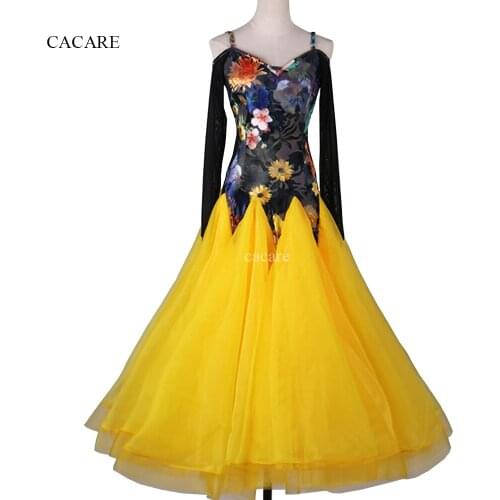 Velvet Ballroom Dress Standard Ballroom Dance Competition Dresses Waltz Gown Costume Latina Tango Customize D0244 Sheer Hem