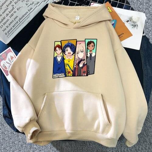 Japanese Manga Wonder Egg Priority Hoodies Sweatshirt Kawaii Clothes Cool Girl Aesthetic Hoodied Harajuku Cartoon Women Hoodie