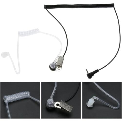 1 PIN 2.5mm Covert Acoustic Tube Earpiece Earphone for Motorola 2way Radios Air Tube Headset Earpiece Cables