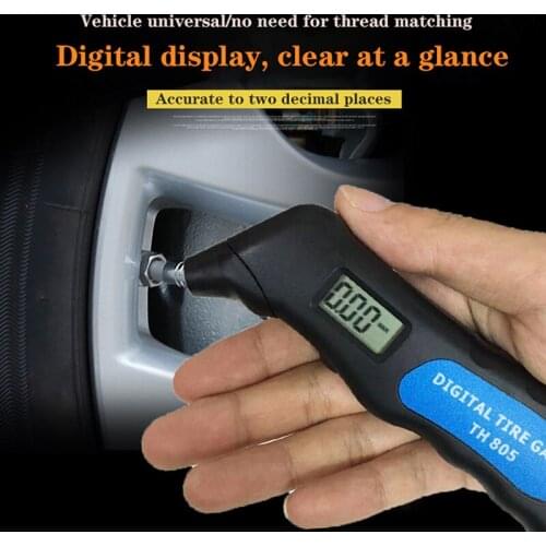 1Pc Digital LCD Tire Air Pressure Guage Meter Tester Tyre Gauge for Car Bike Truck