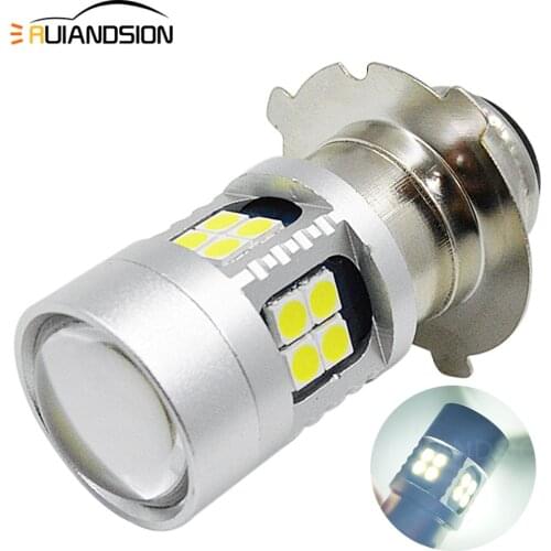 1PC 6-24V DC Motorcycle Headlight Bulbs P15D-25-3 LED High Low beam Motorbike LED Lamps Conversion Kit Bulbs 800LM 6000K 6V 12V