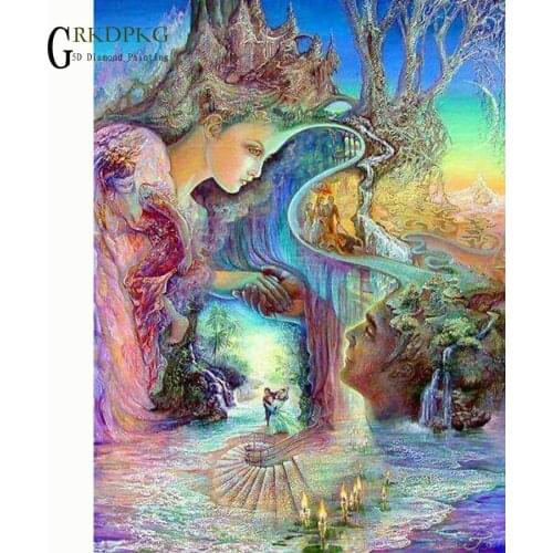 Cartoon sea god diamond embroidery 5d DIY diamond painting cross stitch full square rhinestone mosaic unfinished home decoration