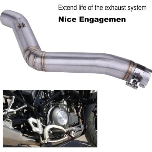 Benelli TRK 502 Motorcycle Modification Exhaust Vent Middle Link Pipe for Benelli TRK 502C Stainless Steel Muffler TRK502