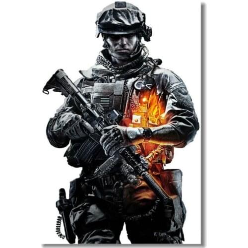Free Ship Nice Gift Custom Canvas Poster Fashion Battle field 3 4 Gaming Wallpaper Classic Wall Sticker PN-901