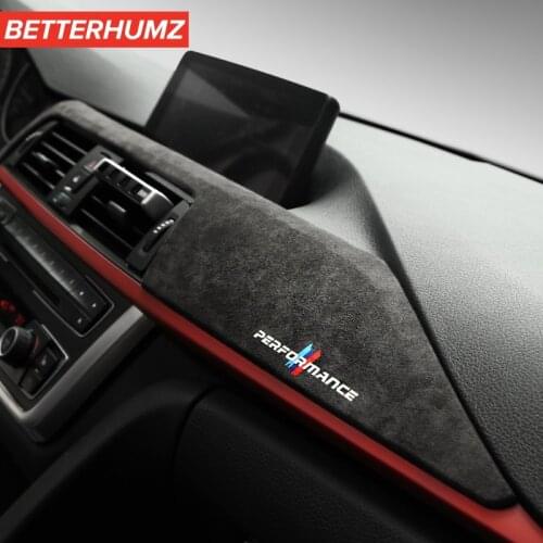 BETTERHUMZ Alcantara Wrap For BMW F30 F31 F32 F34 F36 3GT Car Styling Dashboard Panel Interior Moulding Cover Sticker Trim