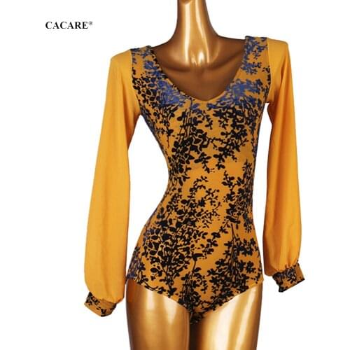Leotard Bodysuit for Ballroom Dance Competition Dresses Waltz Tango Dance Dresses Standard Flamenco Costume Customize D0077 Body
