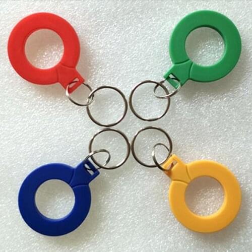 CPU KEYCHAINS FM1208-10 keyfobs IC KEY FOBS RFID keyfob tags ABS 100pcs/Lot 7K CPU+1K M1