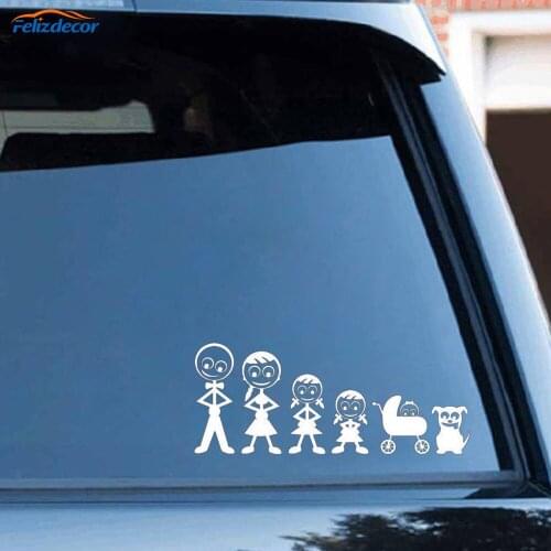 Black/Silver Friendly The Family Creative Custom Car Stickers Waterproof Vinyl Decals Accessories Graphic C312