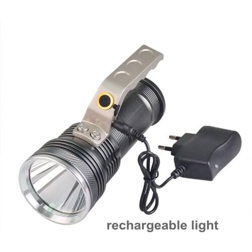TopCom Camping Flashlight 3W 4 Modes Handheld 300m Long Range Tactical Rechargeable LED Flashlight