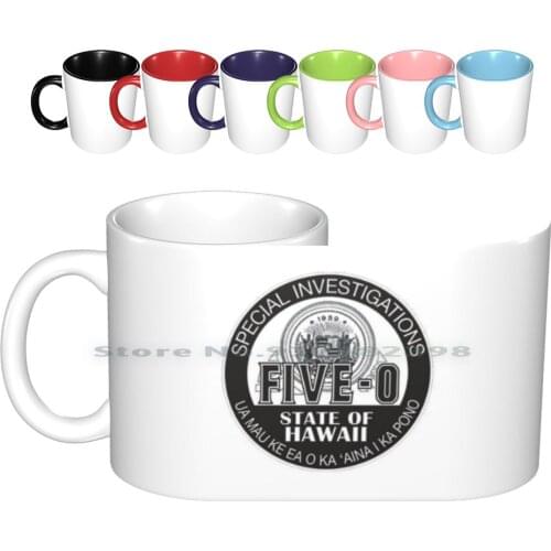 Hawaii Five-0 Emblem Ceramic Mugs Coffee Cups Milk Tea Mug Hawaii Five 0 Hawaii Five0 Fiveo Mcdanno Mcgarrett Danno Danny Cbs
