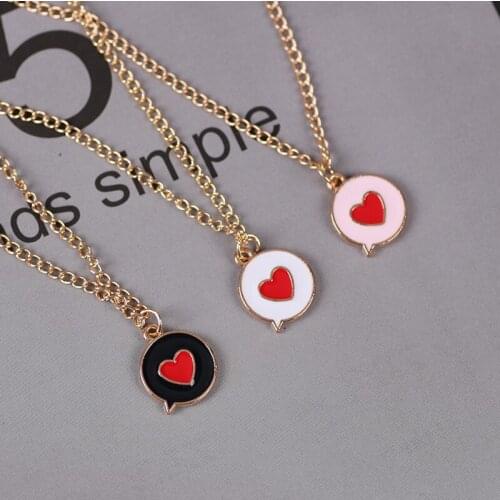 Hot Selling Best Friend Heart Pendant Necklace Female 2020 New Fashion Women Clavicle Chain Choker Jewelry Gift Wholesale