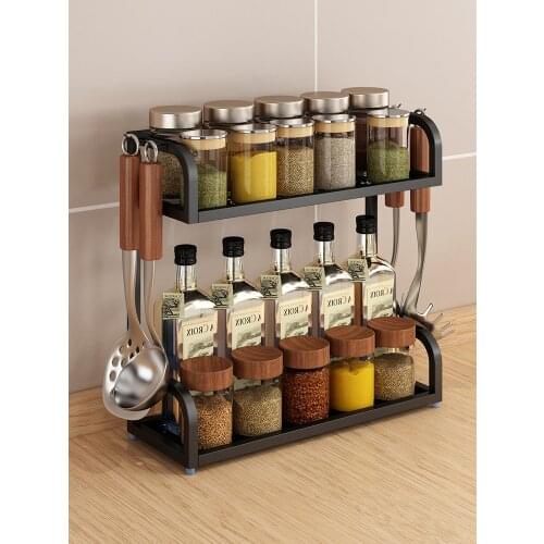 Kitchen Spice Rack Multi-Layer Countertop Narrow Gap Small Condiment Seasoning Bottle Box Storage Rack Products