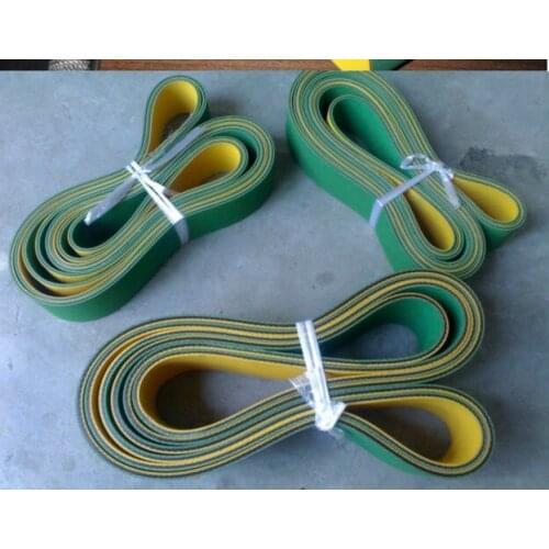 Can Customized)-2x30x800mm Yellow green drive belts Flat Timing