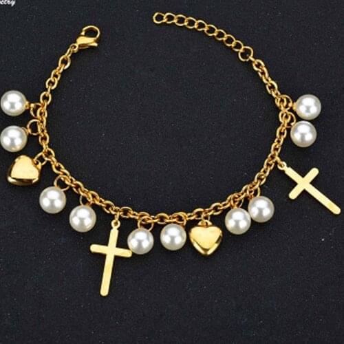 New 2021 Gift Womens Costume Jewelry Hallyu Fashion Steampunk Stainless Steel Bracelet Beads Handmade Mood Gold Jewelry