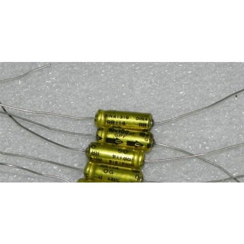 Original new 100% gpf series DIN41316 10v100uf axial golden skin aluminum electrolytic capacitor (Inductor)