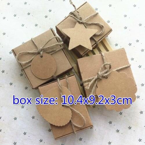 Easter Pokemon 50pcs/lot 10.4x9.2x3cm Kraft Paper Stationery Holder For Birthday Wedding Anniversary Soap Mini Cardboard Box