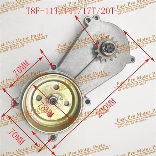 Front sprocket T8F 11T 14T 17T 20T 43CC 47CC 49CC Single Chain Clutch Gear Box Mini Moto Pit Dirt Bike Quad ATV Buggy Go kart