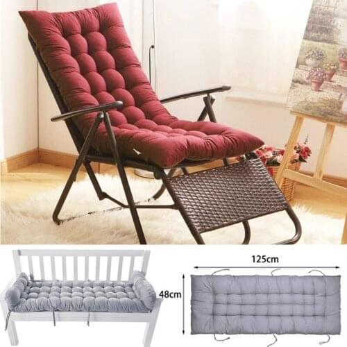 Reclining Chair Cushion Solid Color Cushion Rocking Chair Cushion Beach Outdoor Rattan Chair Cushion Bay Window Cushion