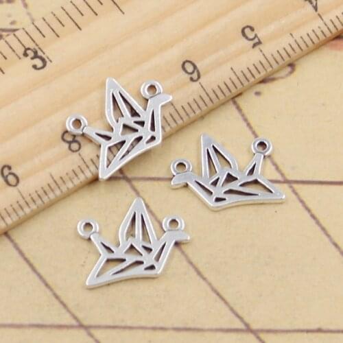 30pcs Charms Peace Dove 12x16mm Tibetan Silver Color Pendants Antique Jewelry Making DIY Handmade Craft