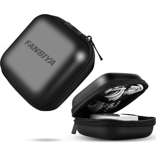 Portable EVA Dust-proof Mesh Bag Earphones Charge Cable Storage Case Organizer