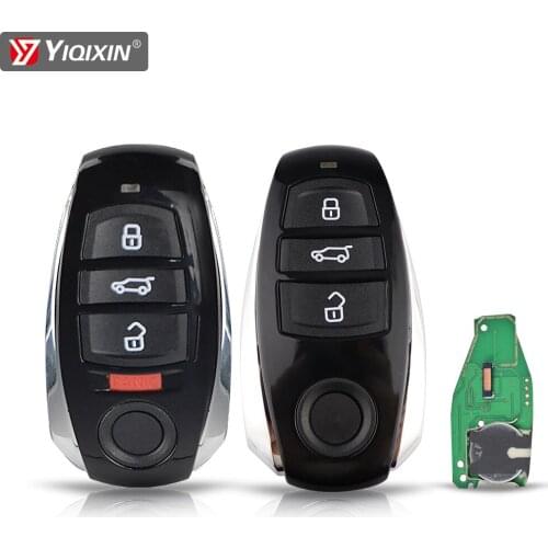 YIQIXIN 3/4 Buttons Remote Car Key For VW Volkswagen Touareg 2010-2014 Hitag VGA PCF7945/7945A Chip FSK315/433Mhz HU66 Blade FCC