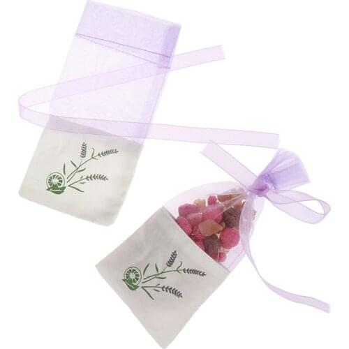 Beautiful Sachets Flower Printing Empty Lavender Fragrance Sachet Bags 6pcs/lot