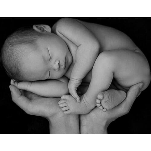 Newborn Photography Prop Black Background Blanket Light Absorption Blanket Backdrops Parent-child Creative Photo Shoot Accessory
