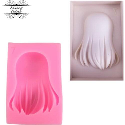 New DIY long hair shape silicone mold cake mold Kitchen Baking Products chocolate cake decorating tool