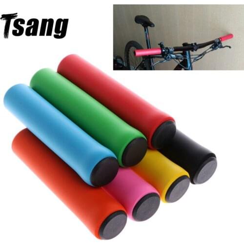 Bicycle Grips Soft Foam Silicone Sponge Handlebar Grips Bicycle Mountain Mtb Anti-skid Bike Grips Outdoor Cycling Bicycle Parts