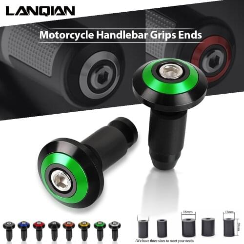 For Kawasaki Motorcycle Handle Bar End Cap Anti Vibration Silder Plug EX250C GPZ250 EX250 E F G H J L M P NINJA 400 300 250 250R