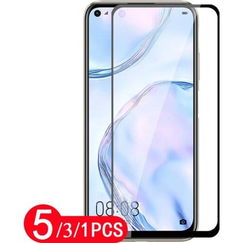 5/3/1Pcs cover for huawei P40 pro plus P30 P20 lite tempered glass P40 lite E glass smartphone protective phone screen protector