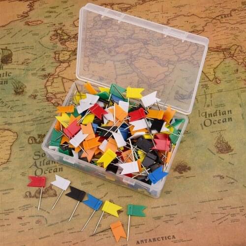 100Pcs/set Sewing Marker Needle Stainless Steel Patchwork Pins Map flag pin DIY Sewing Marker Needle Sewing Accessories