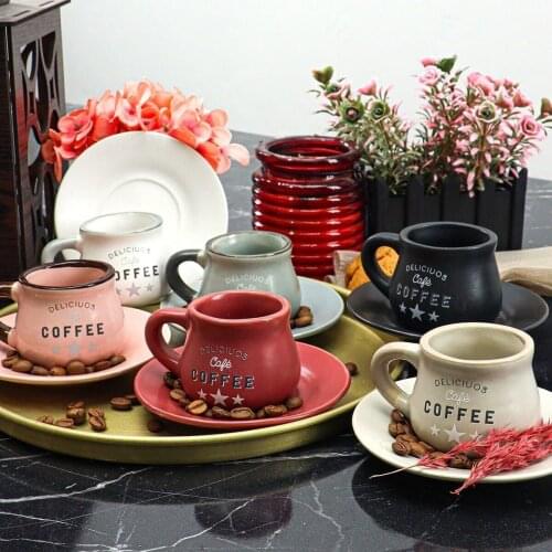 12 pieces colorful coffee written color coffee cup cup design cup coffee cup tea cup for 6 person Gorgeous Coffee Cup