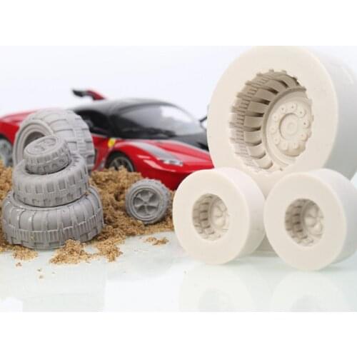 3 Sizes wheels Silicone Mold Fondant Mould Cake Decorating Tools Chocolate Gumpaste Mold, Sugarcraft, Kitchen Accessories