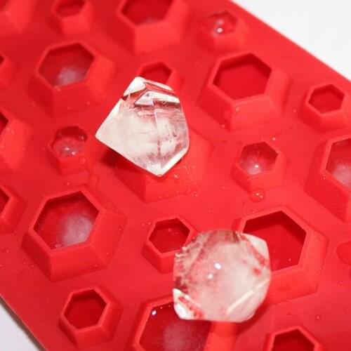 3d Diamonds Gem Cool Ice Cube Chocolate Soap Tray Mold Silicone Fodant Moulds Drop Shipping