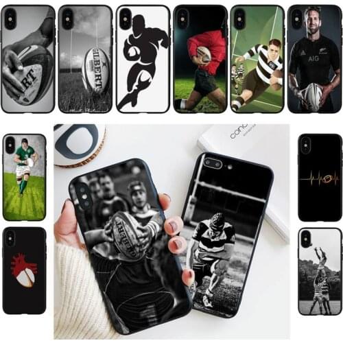YNDFCNB Rugby Ball Phone Case For iPhone 11 8 7 6 6S Plus X XS MAX 5 5S se 2020 11 12pro max iphone xr case