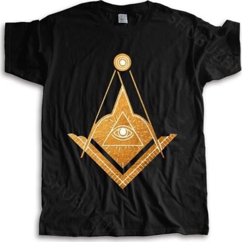 Men t-shirt summer Hiramattire Masonic T-shirt Freemason Apparel Fit White 2b1ask1 Badge many color tops fashion unisex tees