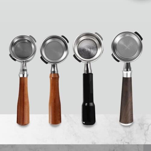 GAGGIA Bottomless Naked Portafilter Coffee Espresso Handle 58MM Wood Coffee Machine Bottomless Filter Portafilter