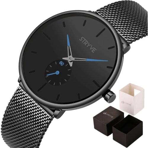 Hot sales new designer stryve women watches fashion stryve 9501 men wristwatches 3atm waterproof watches army six hand chronogh