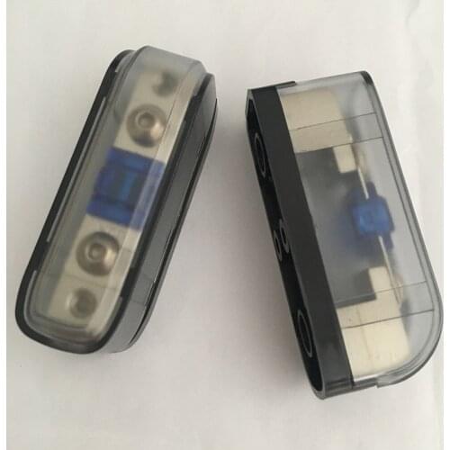 2pcs/lot Power Cable 4AWG 8AWG In Out Bolt-on Fuse Car Amplifier Automotive Fuse Holder with MINI ANL Fuse 60A