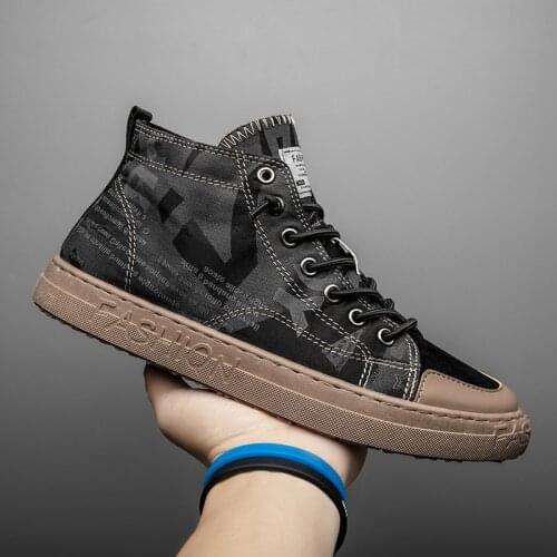 Men Causal Shoes High Top Canvas Shoes Designer Shoes Autumn Winter men Sneakers Platform Black White Male Skate Footwear
