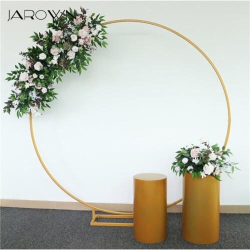 JAROWN Wedding Arch Ring Stand Wedding Background Decor Birthday Party Balloon Arch Decorative Frame Upgrade Base Reinforcement