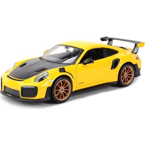 1:24 2018 Porsche 911 GT2 RS Sports Car Static Die Cast Vehicles Collectible Model Car Toys