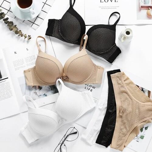 BALALOUM New Arrivals Women Sexy Push Up Bra Briefs Sets High Quality Female Brassiere Underwear Seamless Panties Lingerie Set