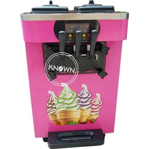 18L/H Pink Color Ice Cream Machine Small Table Ice Cream Maker for Cold Food Shop