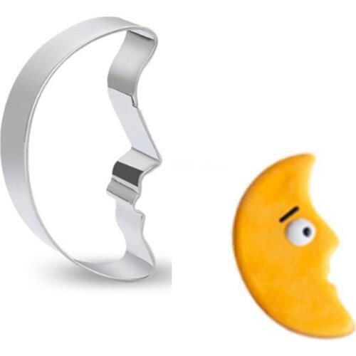 Cartoon Moon Metal Cookie Cutter Cookware Baking Accessories Fondant Cake Decorating Tools Reposteria Cupcake Topper